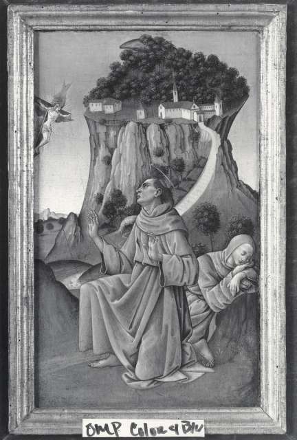 Sotheby's — Bartolomeo di Giovanni - sec. XV/ XVI - San Francesco d'Assisi riceve le stimmate — insieme
